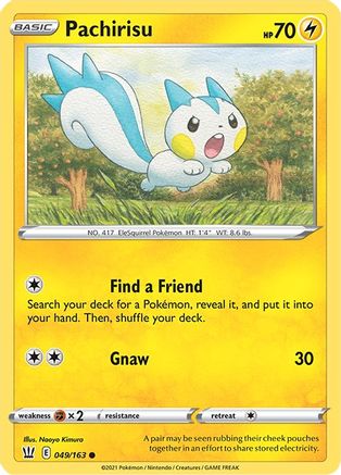 Pachirisu 49/163 - SWSH05 Battle Styles Reverse Holofoil - Poke-Collect