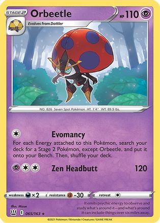 Orbeetle 65/163 - Battle Styles Reverse Holofoil - Poke-Collect