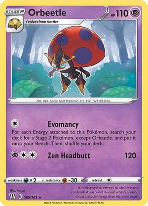 Orbeetle 65/163 - Battle Styles Reverse Holofoil - Poke-Collect