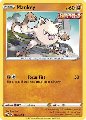 Mankey 66/163 - Battle Styles - Poke-Collect