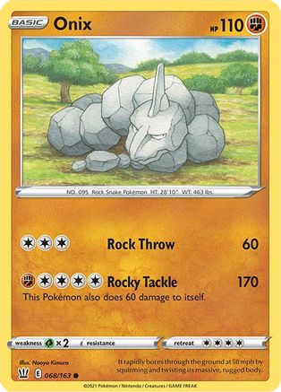Onix 68/163 - Battle Styles - Poke-Collect
