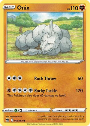 Onix 68/163 - Battle Styles - Poke-Collect