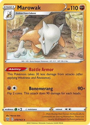 Marowak 70/163 - SWSH05 Battle Styles - Poke-Collect