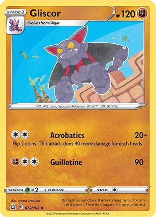 Gliscor 72/163 - Battle Styles Reverse Holofoil - Poke-Collect