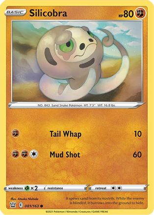 Silicobra 81/163 - SWSH05 Battle Styles - Poke-Collect