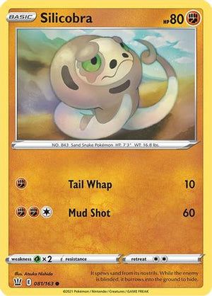 Silicobra 81/163 - Battle Styles Reverse Holofoil - Poke-Collect