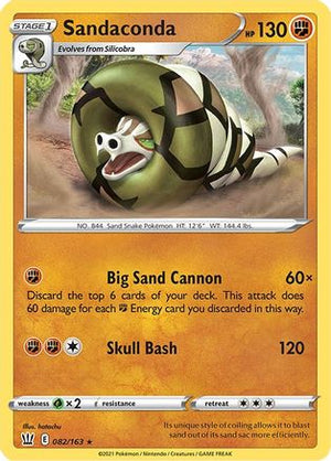 Sandaconda 82/163 - Battle Styles Holofoil - Poke-Collect