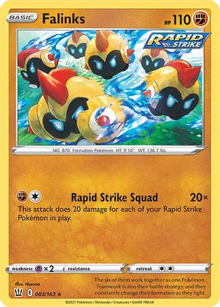 Falinks 83/163 - SWSH05 Battle Styles Reverse Holofoil - Poke-Collect