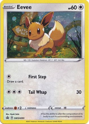 Eevee SWSH095/307 - SWSH Black Star Promos Holofoil - Poke-Collect