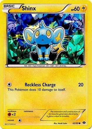 Shinx - 43/99 (Cracked Ice Holo) 43 - Blister Exclusives Holofoil - Poke-Collect