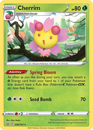 Cherrim - 008/163 8 - Deck Exclusives - Poke-Collect