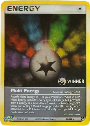 Multi Energy (Special) - 93/100 [Winner] 93 - League & Championship Cards Holofoil - Poke-Collect