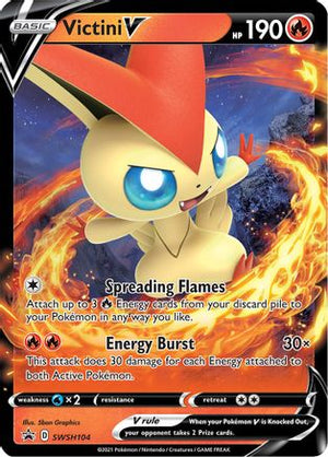 Victini V SWSH104/307 - SWSH Black Star Promos Holofoil - Poke-Collect