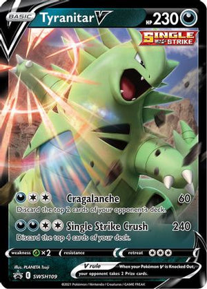 Tyranitar V SWSH109/307 - SWSH Black Star Promos Holofoil