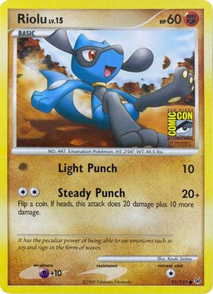 Riolu - 91/127 (SDCC 2009) 91 - Miscellaneous Cards & Products - Poke-Collect