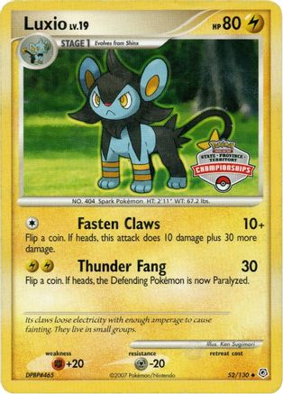 Luxio - 52/130 (State Championship Promo) 52 - League & Championship Cards - Poke-Collect