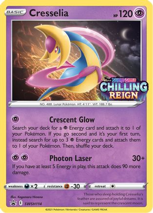 Cresselia - SWSH114 (Prerelease) SWSH114/307 - SWSH Sword & Shield Promo Cards Holofoil - Poke-Collect