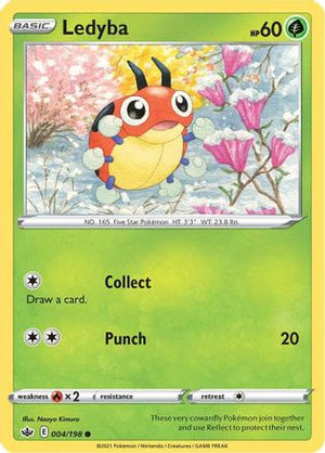 Ledyba 4/198 - SWSH06 Chilling Reign Reverse Holofoil - Poke-Collect