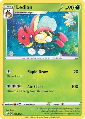 Ledian 5/198 - Chilling Reign Reverse Holofoil - Poke-Collect