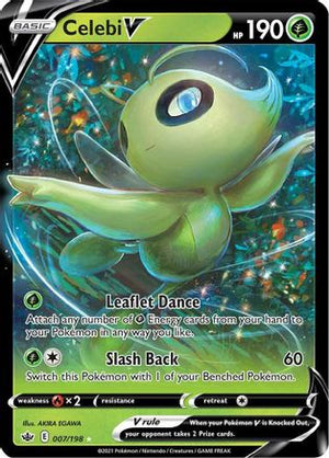 Celebi V 7/198 - Chilling Reign Holofoil