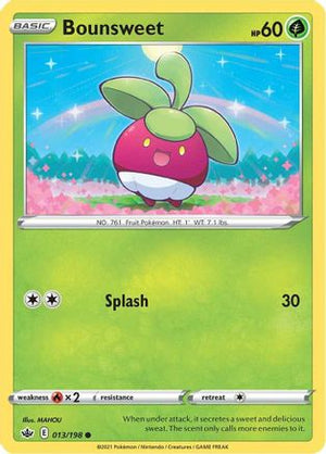 Bounsweet 13/198 - SWSH06 Chilling Reign Reverse Holofoil - Poke-Collect