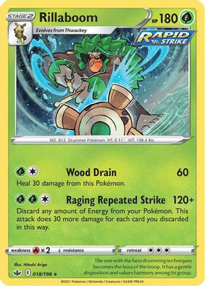 Rillaboom 18/198 - Chilling Reign Reverse Holofoil - Poke-Collect
