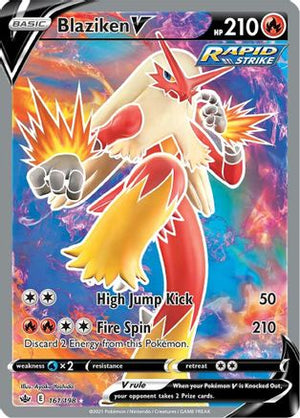 Blaziken V (Full Art) 161/198 - SWSH06 Chilling Reign Holofoil - Poke-Collect