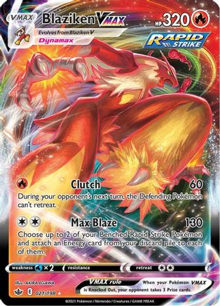 Blaziken VMAX 21/198 - Chilling Reign Holofoil - Poke-Collect