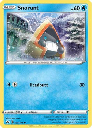 Snorunt 35/198 - Chilling Reign - Poke-Collect