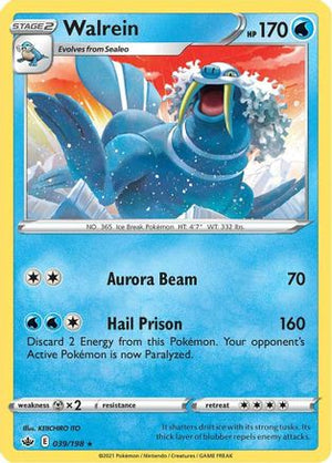 Walrein 39/198 - Chilling Reign - Poke-Collect