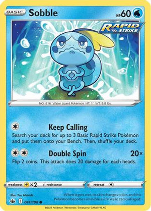 Sobble 41/198 - Chilling Reign Reverse Holofoil - Poke-Collect