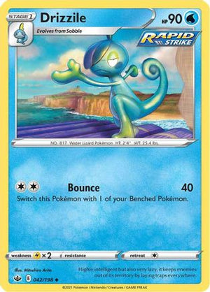 Drizzile 42/198 - SWSH06 Chilling Reign Reverse Holofoil - Poke-Collect