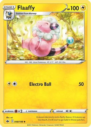 Flaaffy 48/198 - SWSH06 Chilling Reign Reverse Holofoil - Poke-Collect
