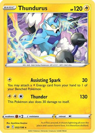 Thundurus 52/198 - Chilling Reign Holofoil - Poke-Collect