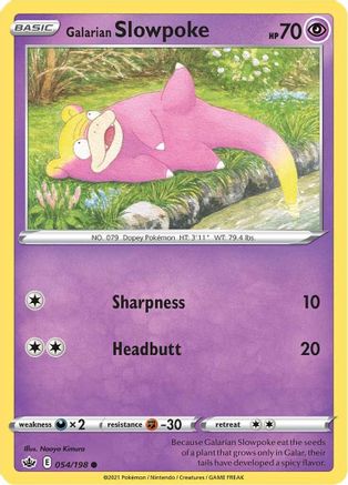Galarian Slowpoke 54/198 - SWSH06 Chilling Reign - Poke-Collect