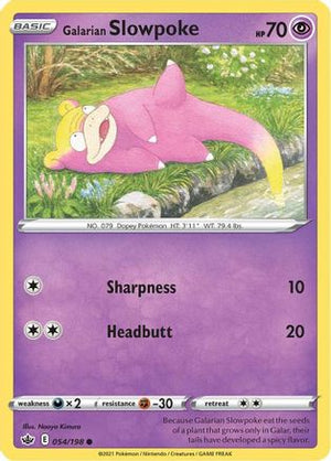 Galarian Slowpoke 54/198 - SWSH06 Chilling Reign - Poke-Collect