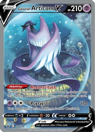 Galarian Articuno V (Alternate Full Art) 170/198 - SWSH06 Chilling Reign Holofoil - Poke-Collect