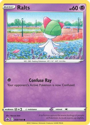 Ralts 59/198 - SWSH06 Chilling Reign - Poke-Collect