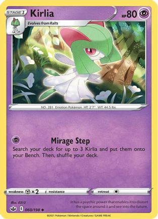 Kirlia 60/198 - SWSH06 Chilling Reign - Poke-Collect