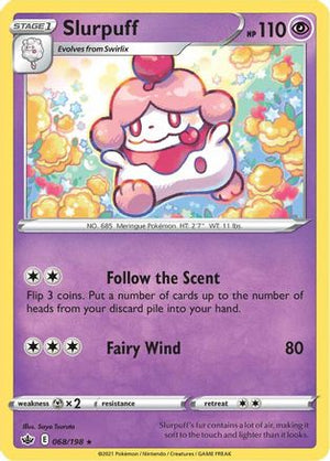 Slurpuff 68/198 - Chilling Reign Reverse Holofoil - Poke-Collect