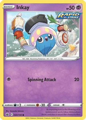 Inkay 69/198 - SWSH06 Chilling Reign - Poke-Collect