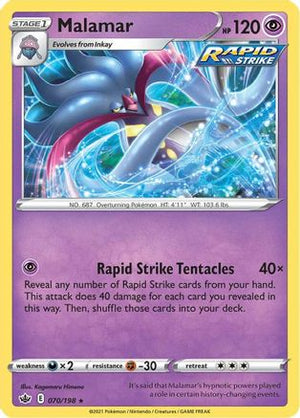 Malamar 70/198 - Chilling Reign Reverse Holofoil - Poke-Collect