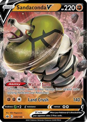 Sandaconda V 89/198 - Chilling Reign Holofoil - Poke-Collect