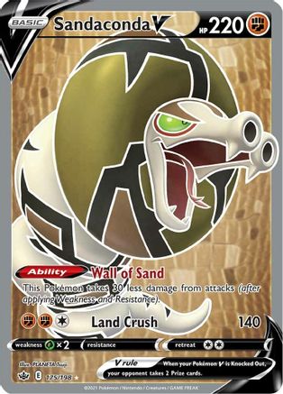 Sandaconda V 175/198 - Chilling Reign Holofoil - Poke-Collect