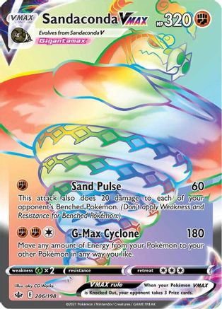 Sandaconda VMAX 206/198 - Chilling Reign Holofoil - Poke-Collect