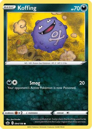 Koffing 94/198 - SWSH06 Chilling Reign Reverse Holofoil - Poke-Collect