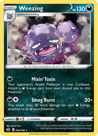 Weezing 95/198 - Chilling Reign Reverse Holofoil - Poke-Collect