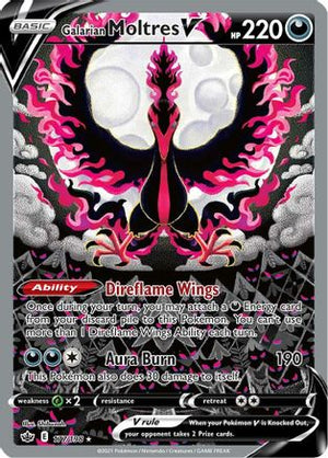 Galarian Moltres V (Alternate Full Art) 177/198 - SWSH06 Chilling Reign Holofoil - Poke-Collect