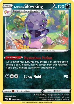 Galarian Slowking 98/198 - SWSH06 Chilling Reign Reverse Holofoil - Poke-Collect