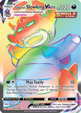 Galarian Slowking VMAX 207/198 - Chilling Reign Holofoil - Poke-Collect